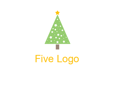 christmas tree with stars logo