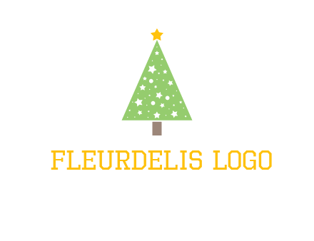 christmas tree with stars logo