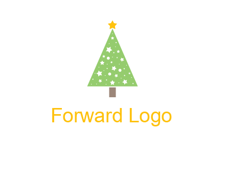christmas tree with stars logo