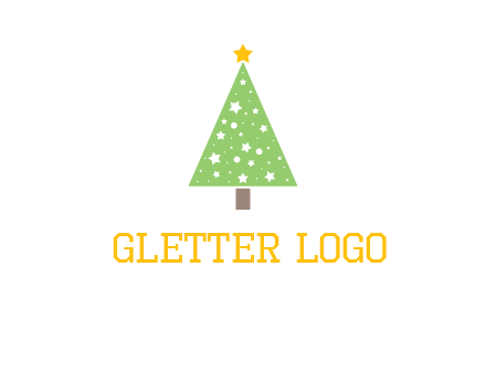 christmas tree with stars logo
