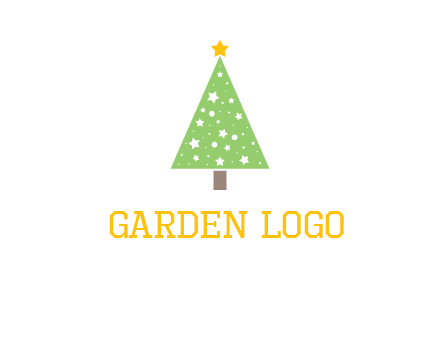 christmas tree with stars logo