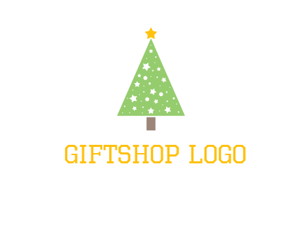 christmas tree with stars logo