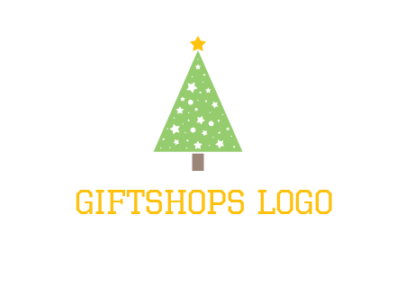 christmas tree with stars logo