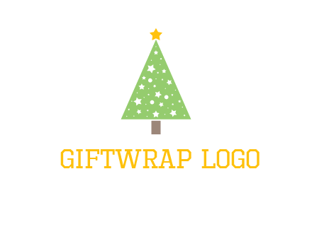 christmas tree with stars logo