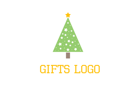 christmas tree with stars logo