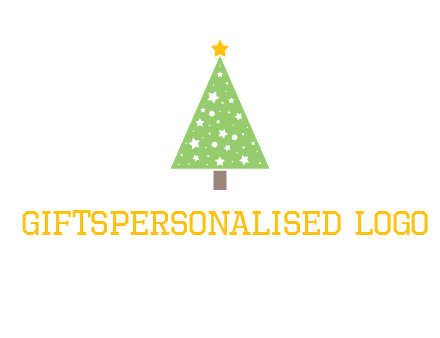 christmas tree with stars logo