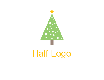 christmas tree with stars logo