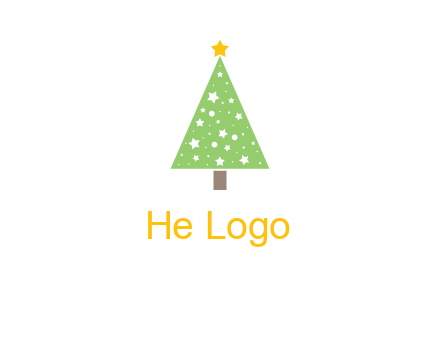 christmas tree with stars logo