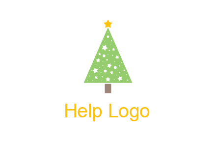 christmas tree with stars logo