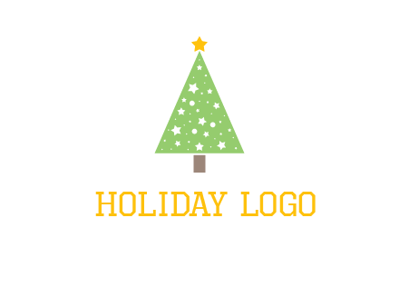 christmas tree with stars logo