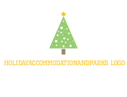 christmas tree with stars logo