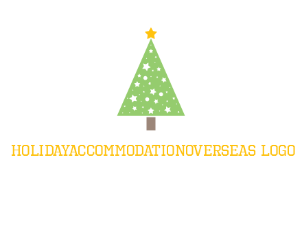christmas tree with stars logo