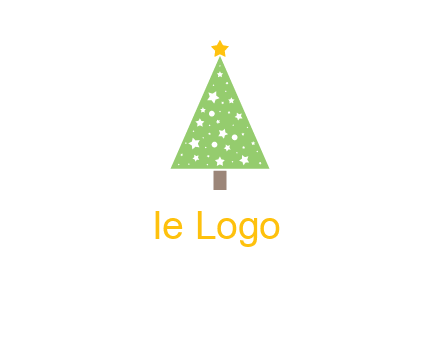 christmas tree with stars logo