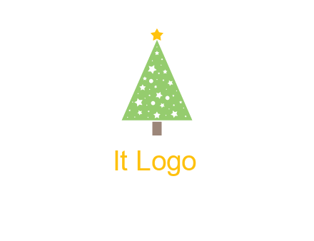 christmas tree with stars logo