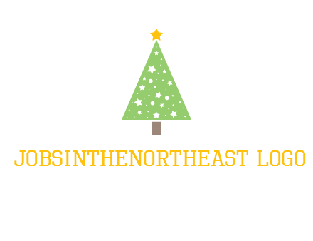 christmas tree with stars logo