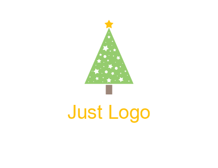 christmas tree with stars logo