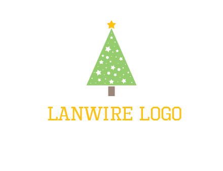 christmas tree with stars logo