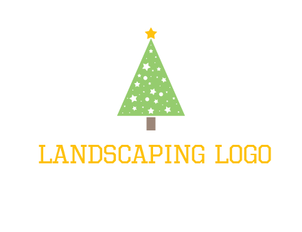 christmas tree with stars logo