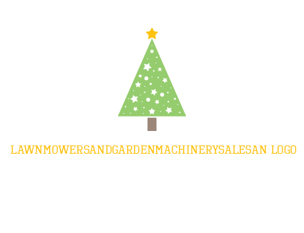 christmas tree with stars logo
