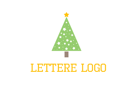 christmas tree with stars logo