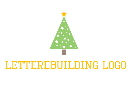 christmas tree with stars logo
