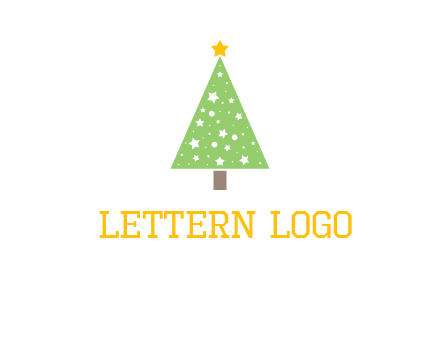 christmas tree with stars logo
