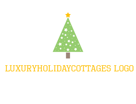 christmas tree with stars logo