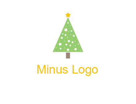 christmas tree with stars logo