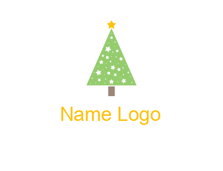 christmas tree with stars logo