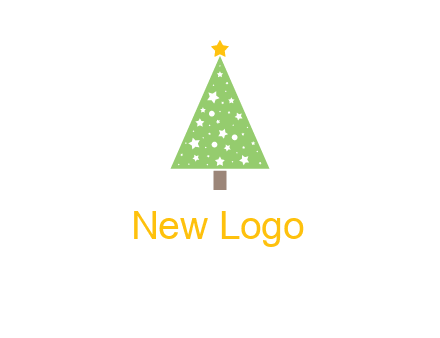christmas tree with stars logo