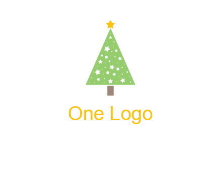 christmas tree with stars logo