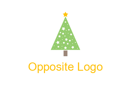 christmas tree with stars logo