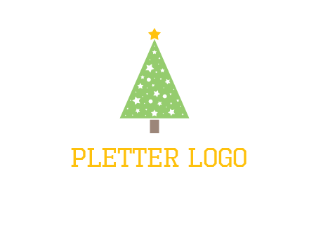christmas tree with stars logo