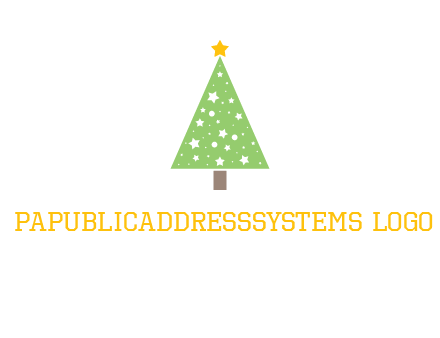 christmas tree with stars logo
