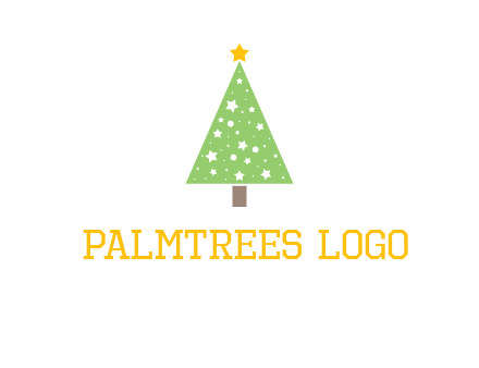 christmas tree with stars logo