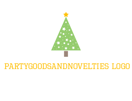 christmas tree with stars logo
