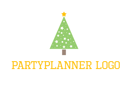 christmas tree with stars logo
