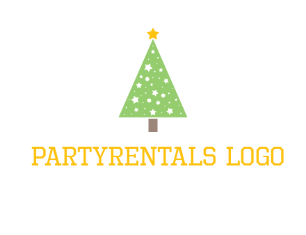 christmas tree with stars logo