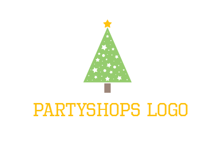 christmas tree with stars logo