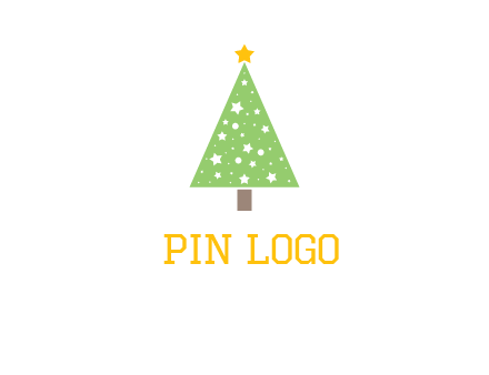 christmas tree with stars logo