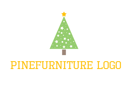 christmas tree with stars logo