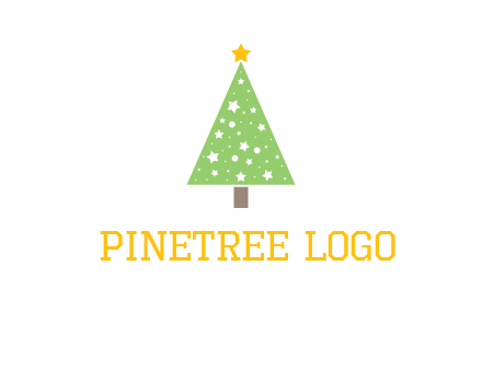 christmas tree with stars logo