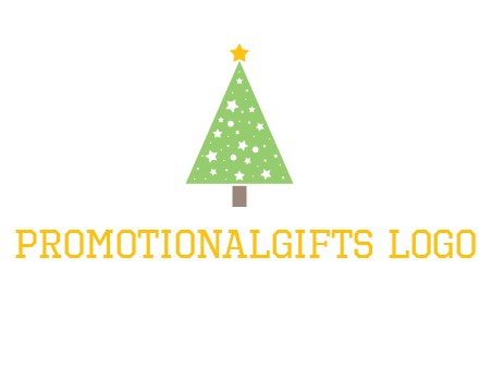 christmas tree with stars logo