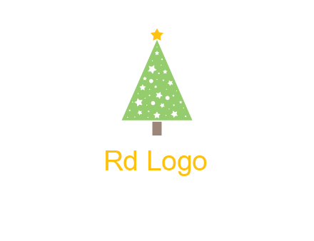 christmas tree with stars logo