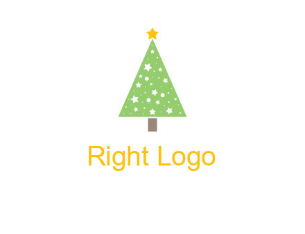 christmas tree with stars logo