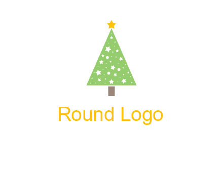 christmas tree with stars logo