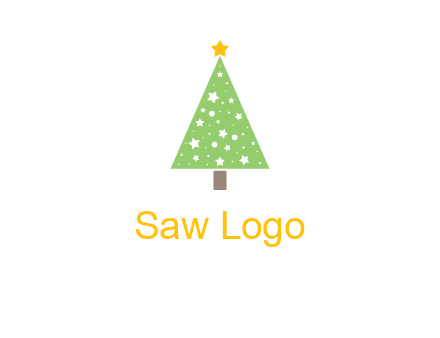 christmas tree with stars logo