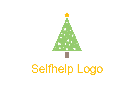 christmas tree with stars logo