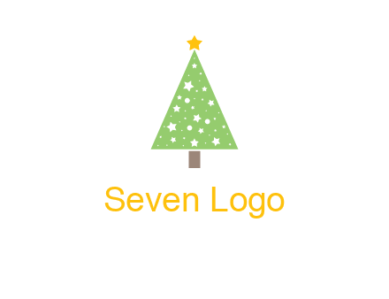 christmas tree with stars logo