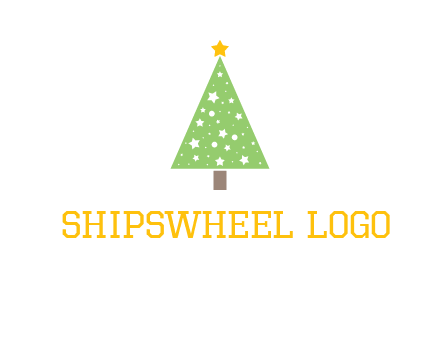 christmas tree with stars logo